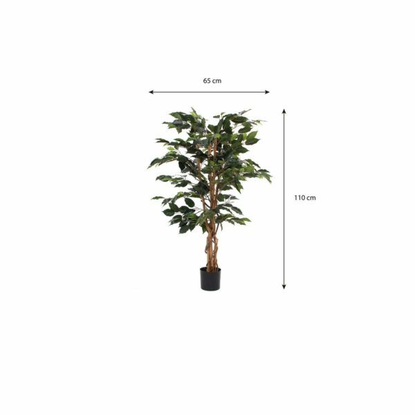 Plante Ficus Artificielle - H110 x Ø65 cm - Vert – Image 6