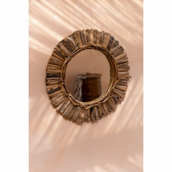 Le Miroir Couronne Driftwood - Naturel - M – Image 2