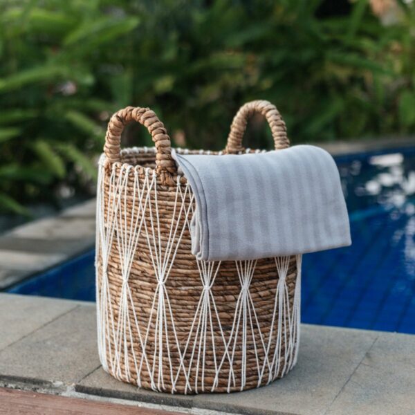 Panier à linge Boho | Panier de plantes | Panier de rangement MANDURO en fibre de bananier (3 tailles) – Image 4