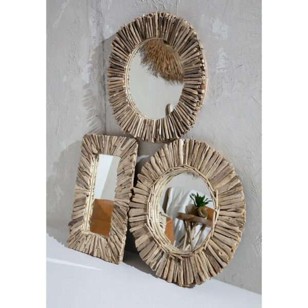 Le Miroir Couronne Driftwood - Naturel - M – Image 5
