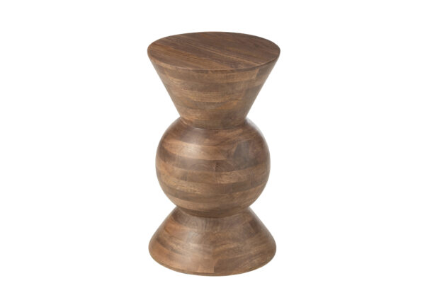 Table basse en bois de manguier marron aux bonbons