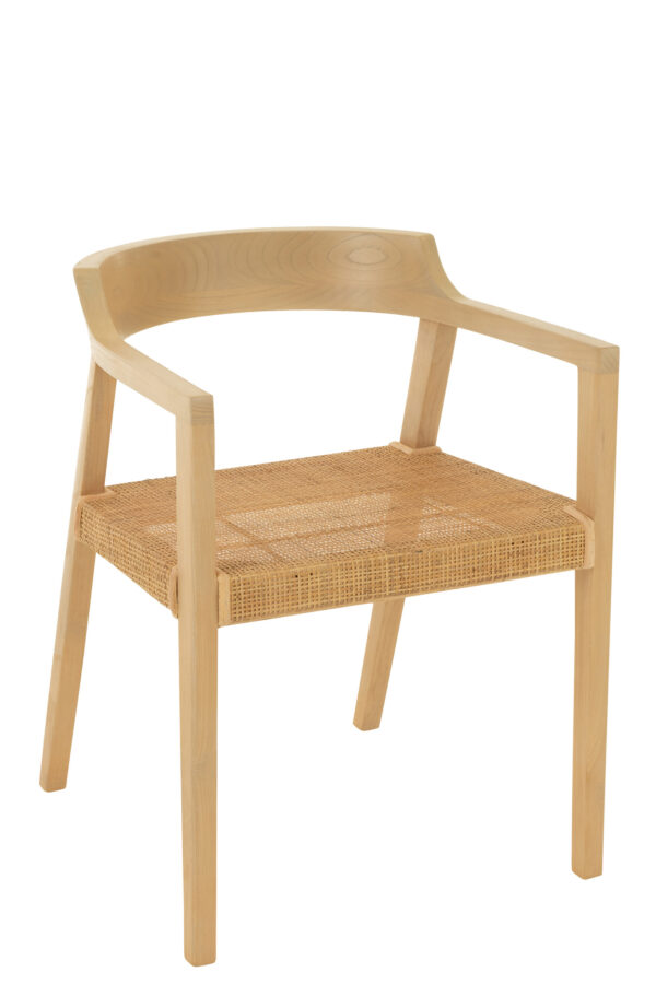 Chaise Emma en teck naturel