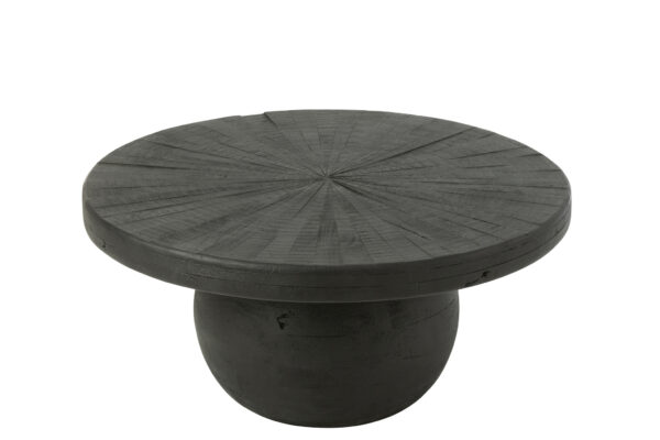 Table Bowl Shanil Wood Black translates to French as: Table Bol en Bois Noir Shanil
