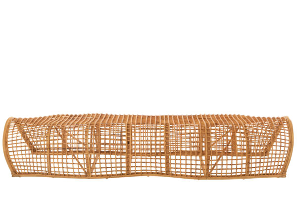 Banc en rotin naturel Roni – Image 2