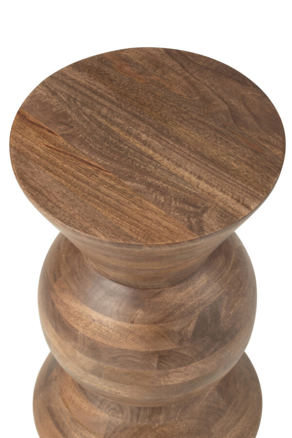 Table basse en bois de manguier marron aux bonbons – Image 3