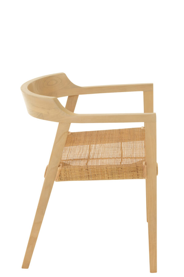 Chaise Emma en teck naturel – Image 3