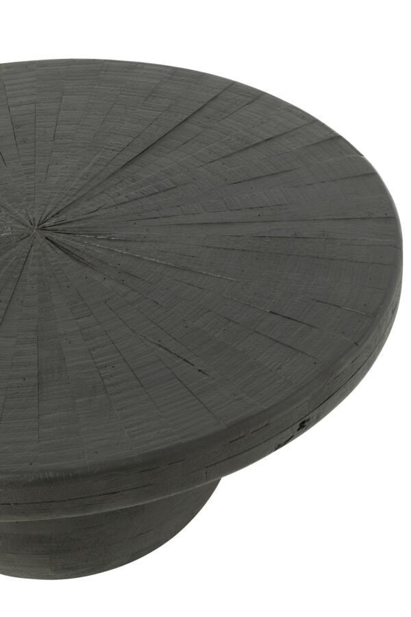 Table Bowl Shanil Wood Black translates to French as: Table Bol en Bois Noir Shanil – Image 3
