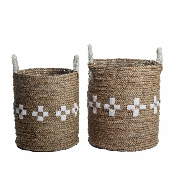 Panier à linge LAWANG | Panier de plantes | Panier de rangement en jonc de mer (3 tailles) – Image 5