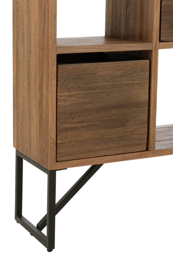 Armoire avec tiroirs en teck recyclé naturel – Image 4