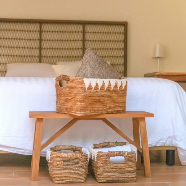 Panier de rangement avec décor en coton PISANG Panier décoratif tissé à la main en fibre de bananier – Image 3