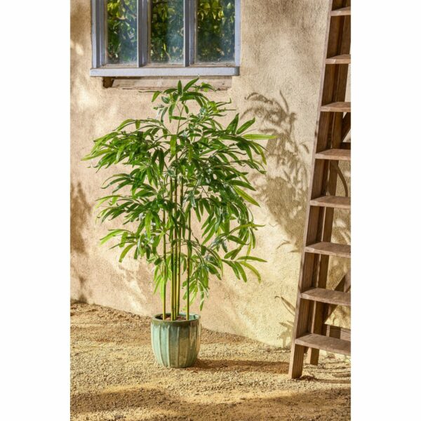 Plant artificiel en bambou dans le pot - H150 x Ø60 cm - vert – Image 7