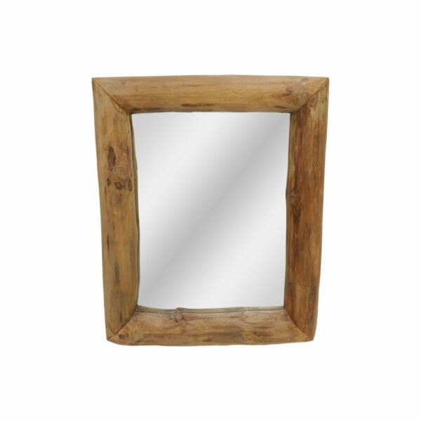 Collection HSM-Miroir rectangulaire-50x7x60-Teck naturel