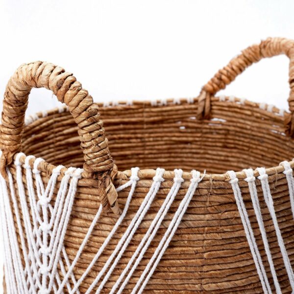Panier de rangement | Panier à plantes | Panier à linge LAWU en fibre de banane (3 tailles) – Image 7