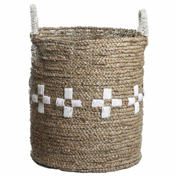 Panier à linge LAWANG | Panier de plantes | Panier de rangement en jonc de mer (3 tailles) – Image 7