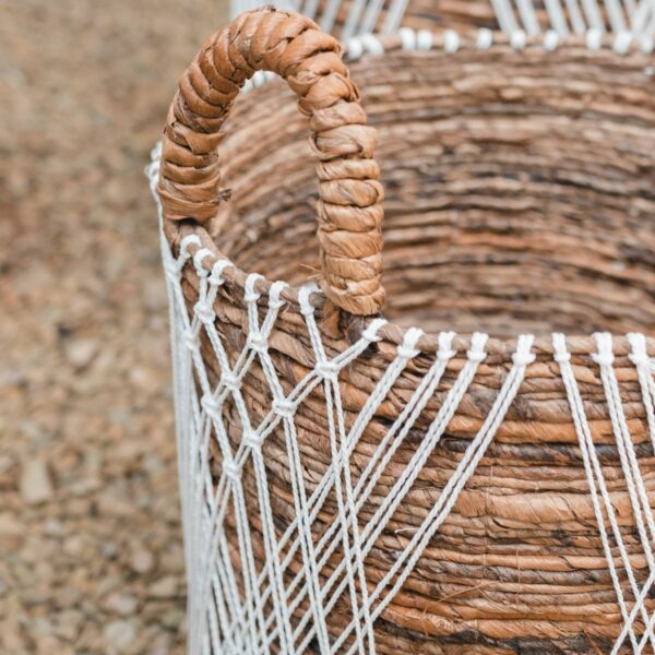 Panier à linge | Panier de plantes | Panier de rangement JUWANA en fibre de bananier – Image 3