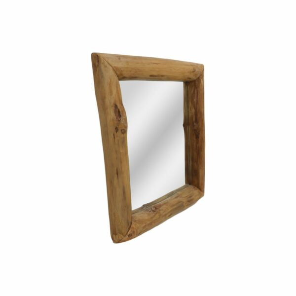 Collection HSM-Miroir rectangulaire-50x7x60-Teck naturel – Image 3
