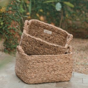 Panier de Rangement TANIMBAR en Jacinthe d'Eau