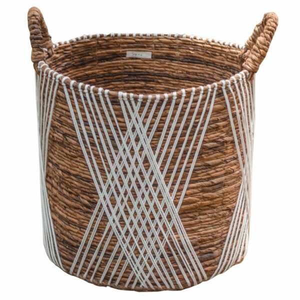 Panier à linge | Panier de plantes | Panier de rangement JUWANA en fibre de bananier – Image 7