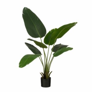 Arbre de bananier de plante artificielle - H120 x Ø30 - vert