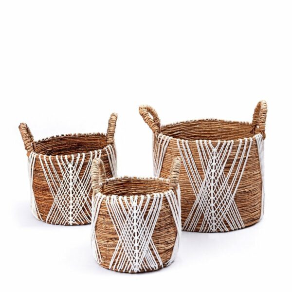 Panier de rangement | Panier à plantes | Panier à linge LAWU en fibre de banane (3 tailles) – Image 5