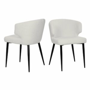 Lot de 2 fauteuils avec housse en fourrure peluche