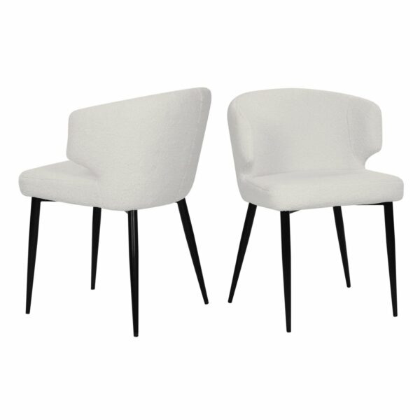 Lot de 2 fauteuils avec housse en fourrure peluche