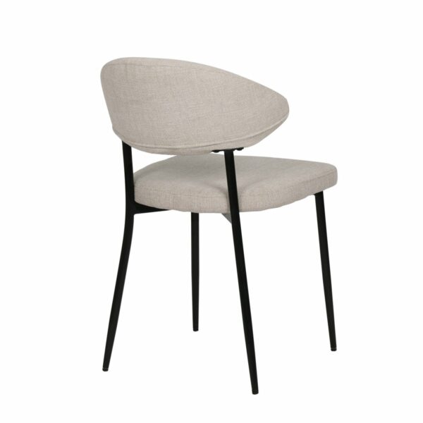 Lot de 2 chaises en tissu structuré – Image 5