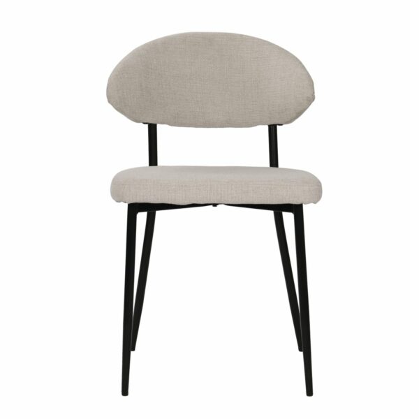 Lot de 2 chaises en tissu structuré – Image 3