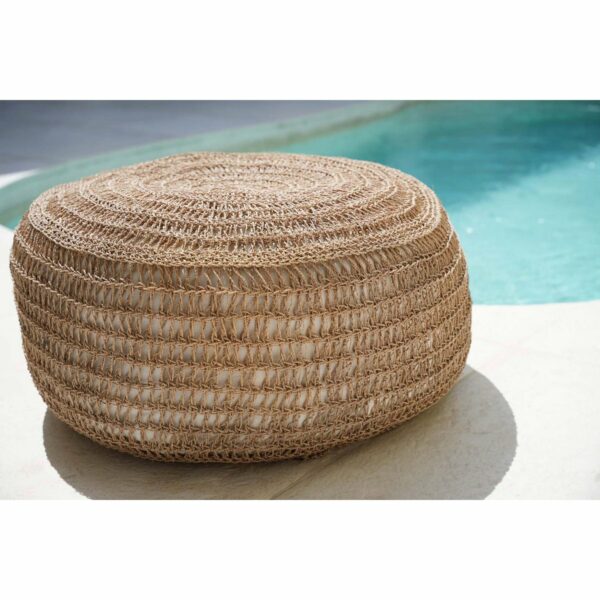 Le Pouf en Jonc de Mer - Naturel - M – Image 3