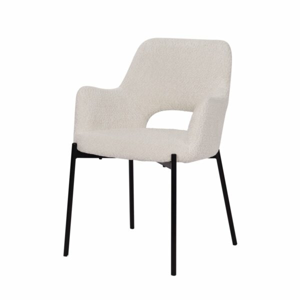 Lot de 2 fauteuils avec dossier découpé – Image 3