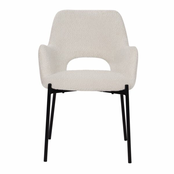 Lot de 2 fauteuils avec dossier découpé – Image 2