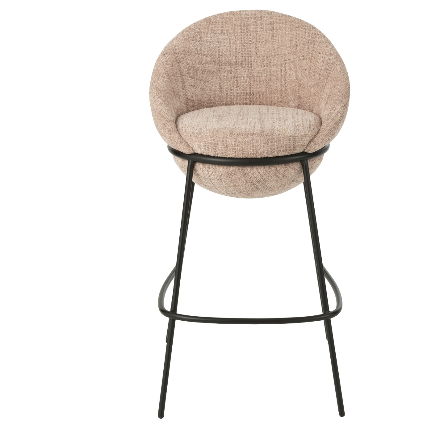 Tabouret de bar Tabouret de bar avec pieds en fer rose clair/noir