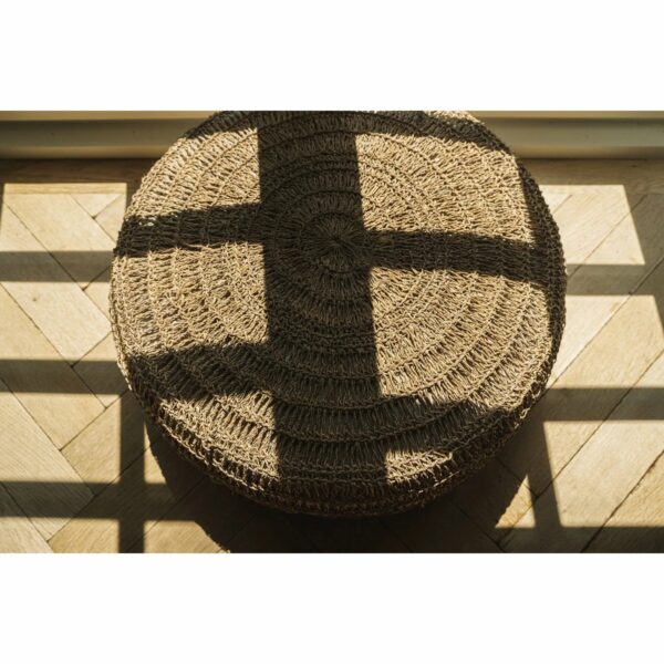 Le Pouf en Jonc de Mer - Naturel - M – Image 4