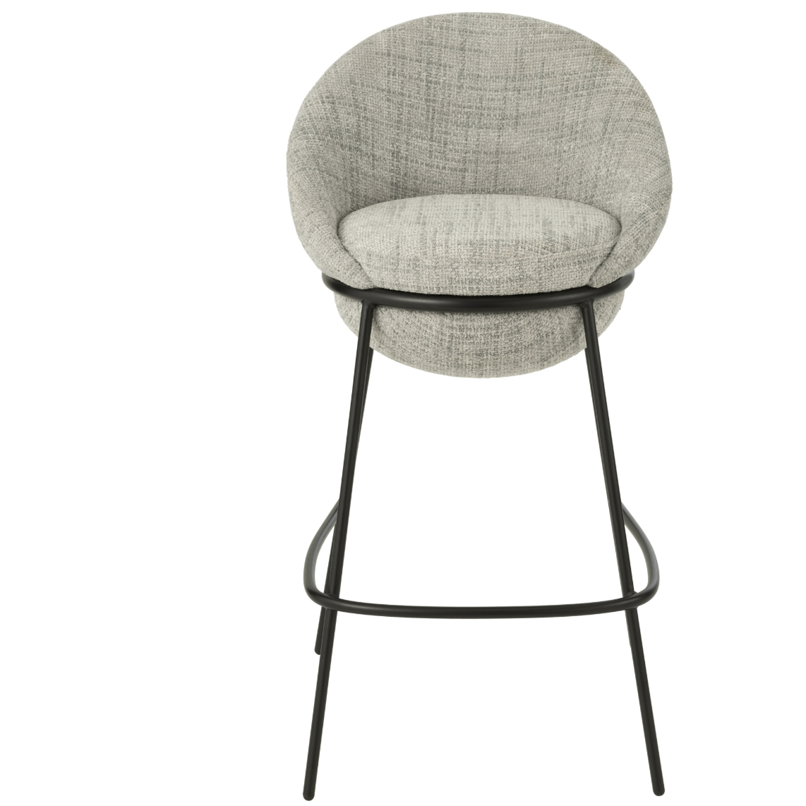 Tabouret de bar avec pieds en fer gris/noir