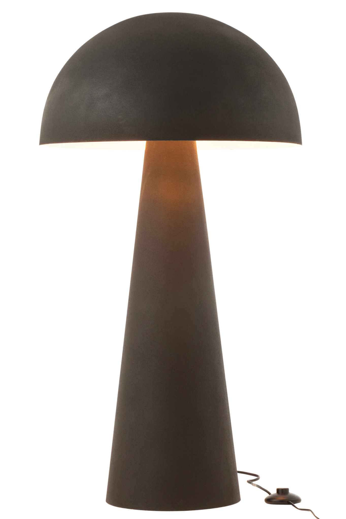 Lampe Champignon Métal Noir Mat Extra Large – Image 2