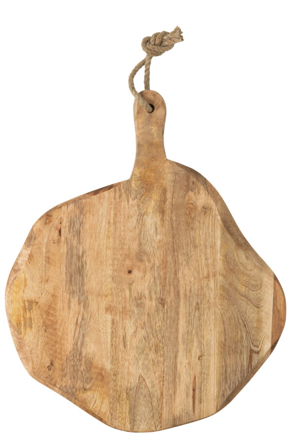 Planche à découper ronde en bois organique