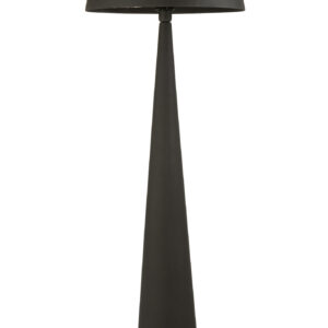 Lampe de table champignon en métal noir mat