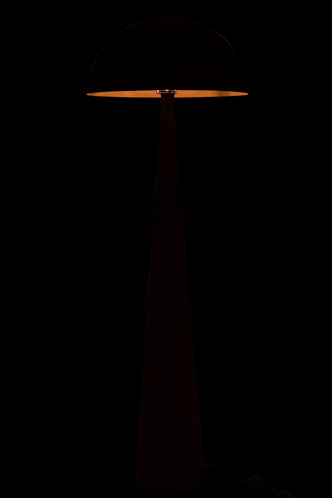 Lampe de table champignon en métal noir mat – Image 3