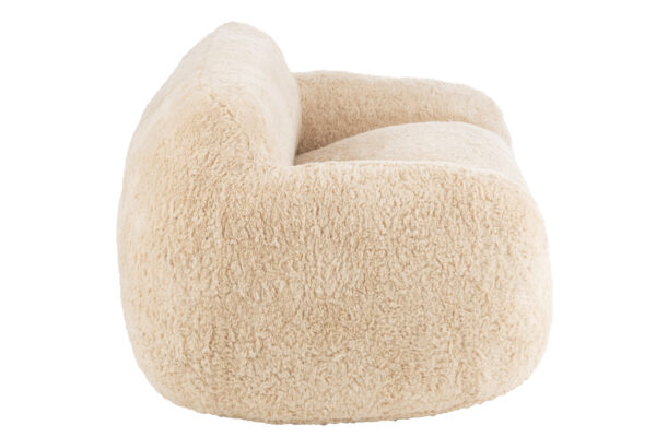 Canapé Shearl Polyester Crème Large – Image 3
