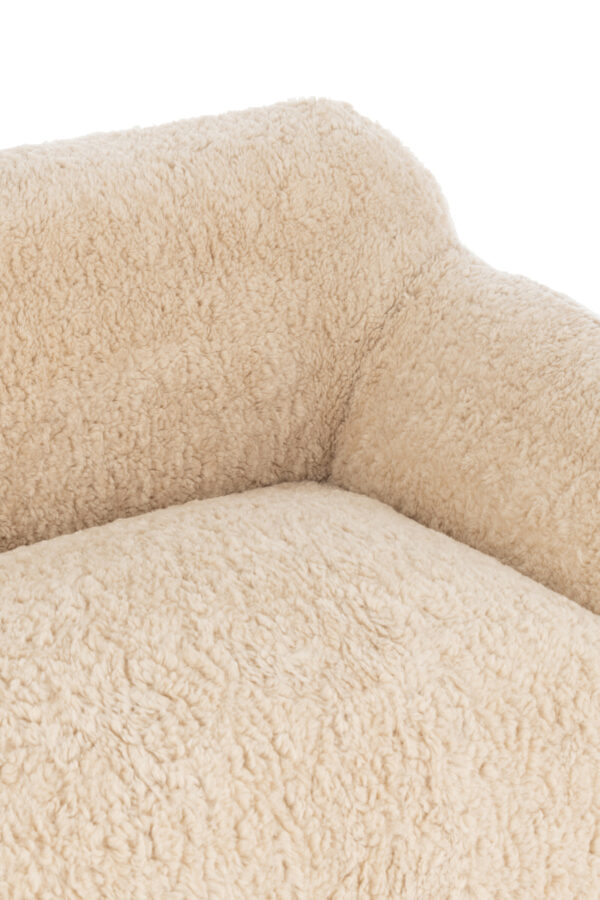 Canapé Shearl Polyester Crème Large – Image 6