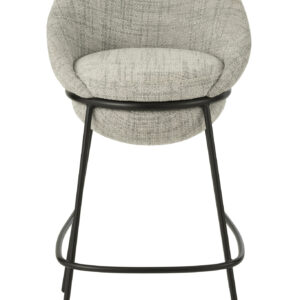Tabouret de bar avec pieds en fer gris/noir