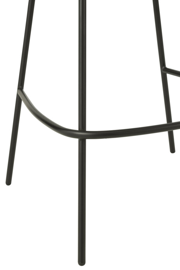 Tabouret de bar avec pieds en fer gris/noir – Image 4