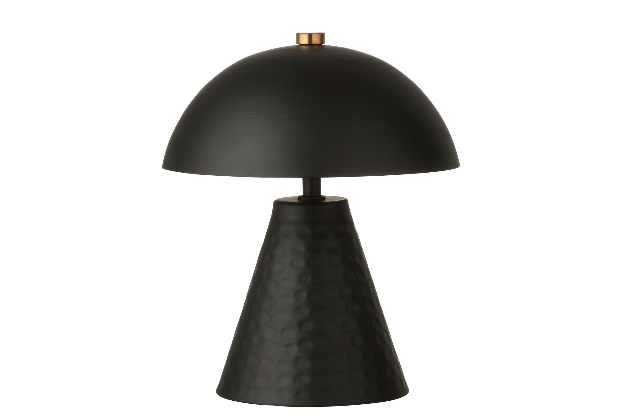 Lampe de table champignon en fer noir