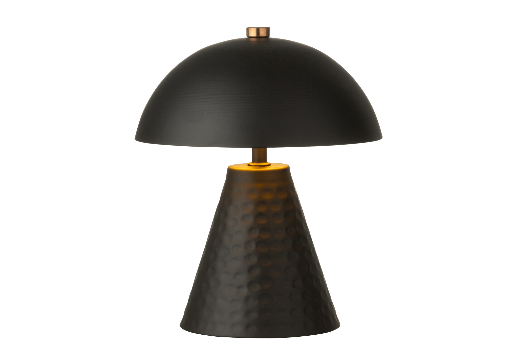 Lampe de table champignon en fer noir – Image 2
