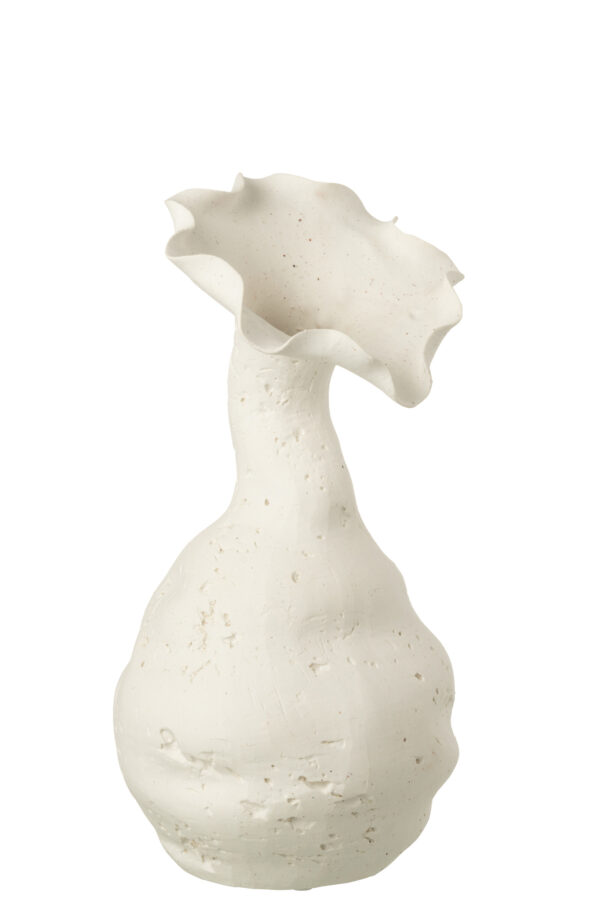 Vase en céramique blanc grand Helix – Image 4