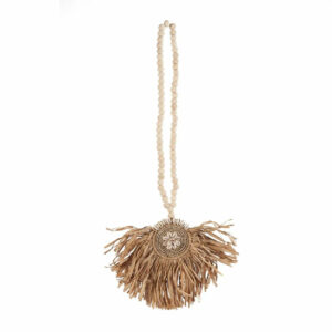 Le pompon en raphia Tajoe - Naturel