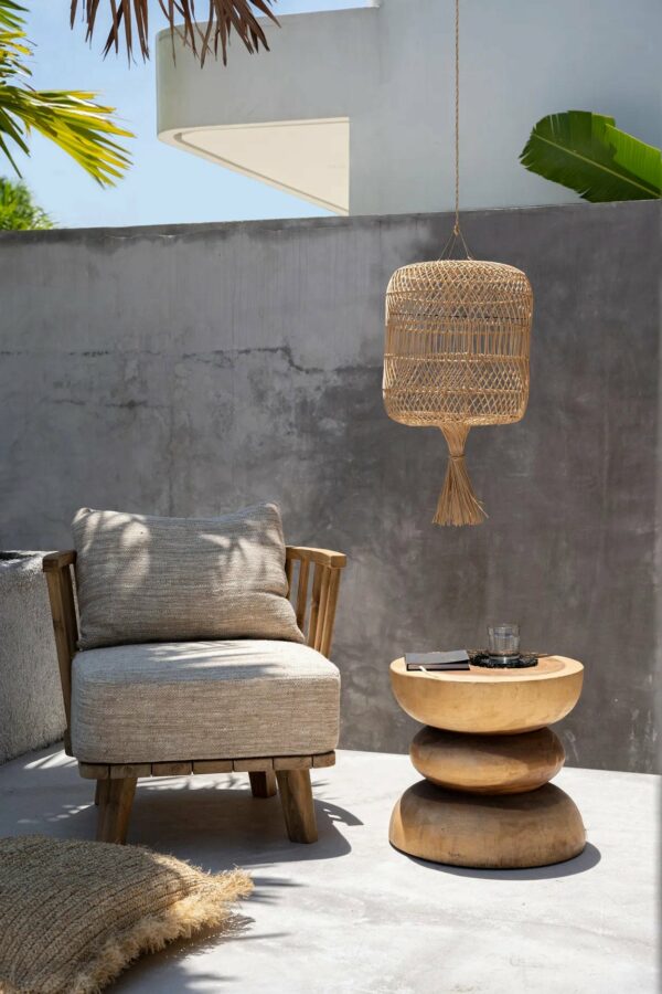 Le lampadaire Dumpling - Suspension - Naturel - L – Image 3