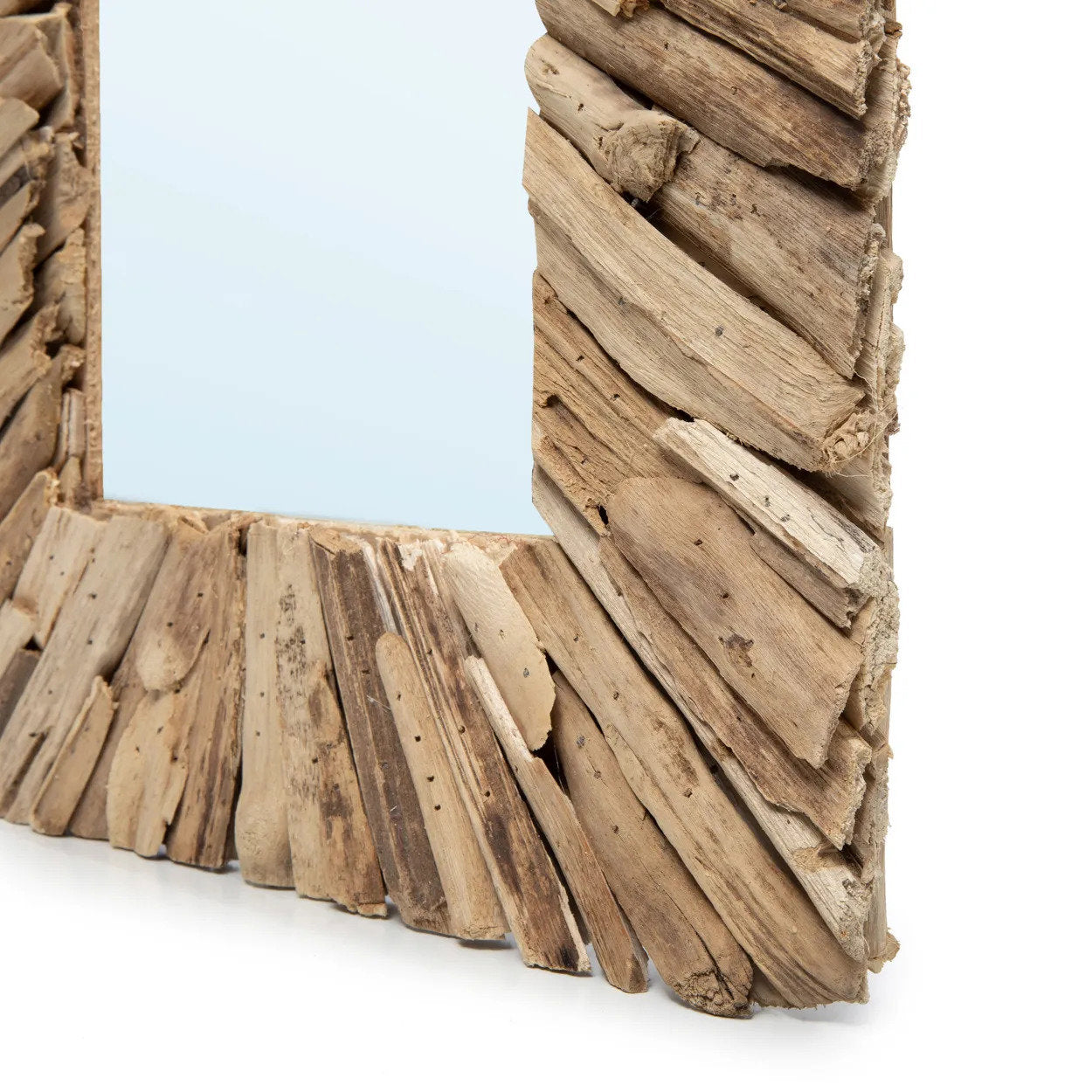 Le miroir encadré de bois flotté - Naturel - M – Image 8